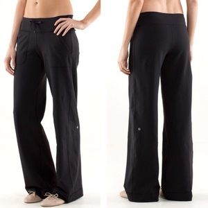 lululemon athletica Black Wide Leg Pants